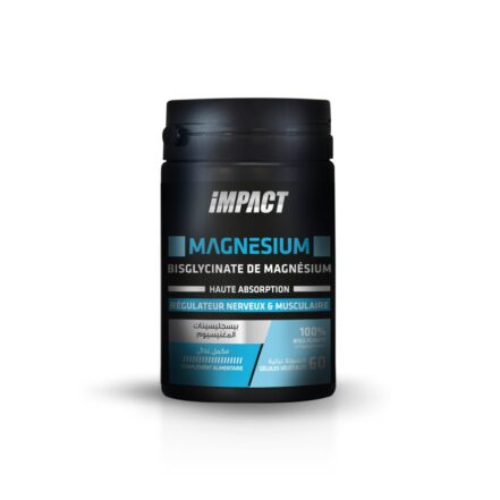 Magnésium Bisglycinate - 30 gellules -Impact Sport nutrition