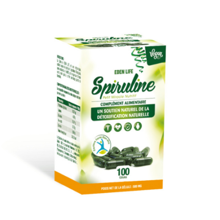 Spiruline – 100 Gélules 500 mg - EDEN LIFE