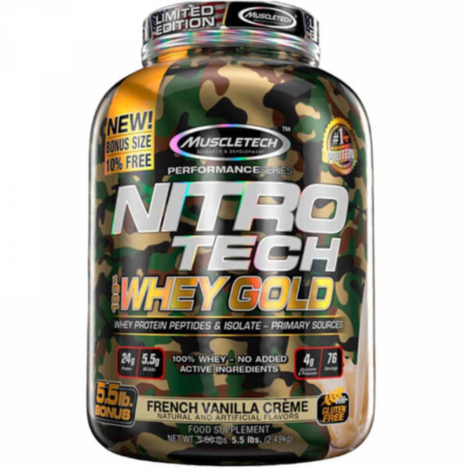 Whey Gold Camo - Nitro tech- 2,3kg