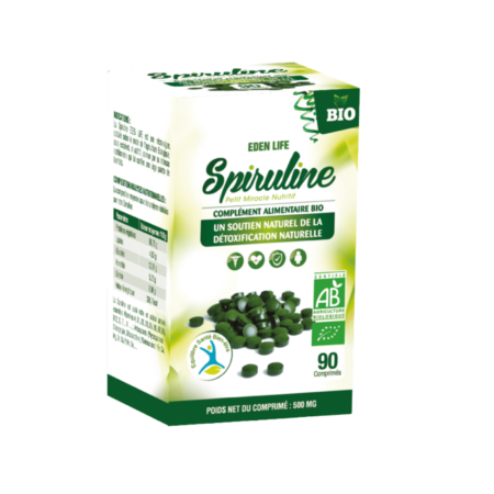 Spiruline - 90 Comprimés 0.5 mg -EDEN LIFE