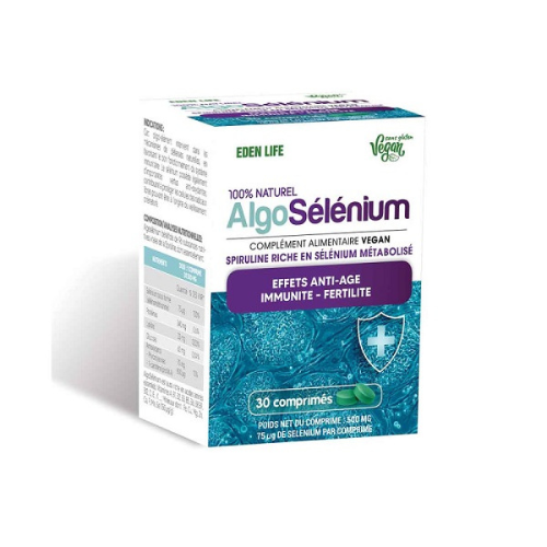 ALGOSELENIUM – 30 Comprimés 500 mg- Spiruline