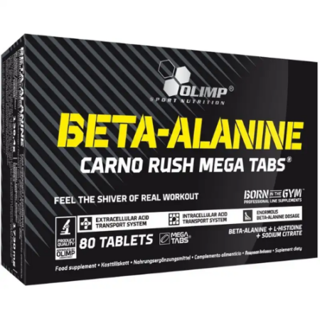 BETA-ALANINE CARNO RUSH MEGA TABS - 80 comprimés